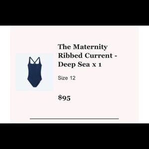 Summersalt maternity one-piece bathing suit